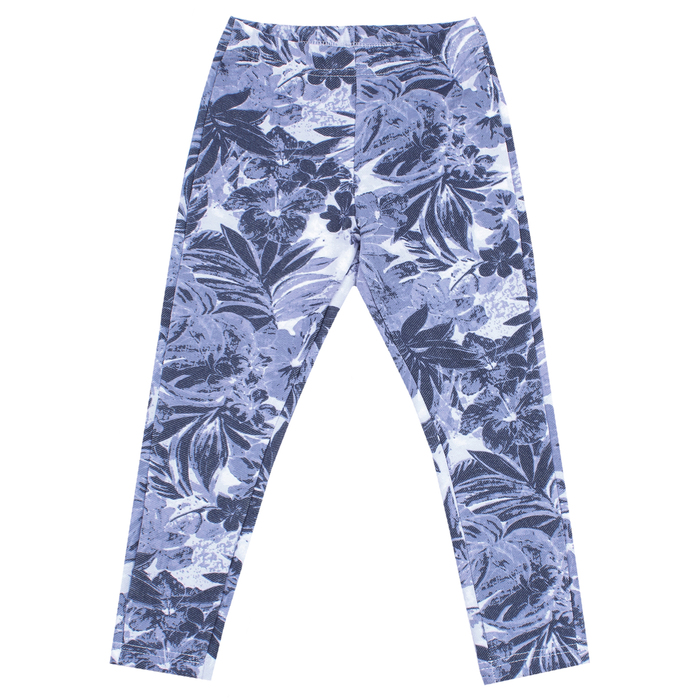 Рейтузы для девочек "Страна чудес", рост 92 см (50), цвет голубой, принт цветы ДРЛ894804н