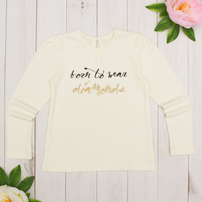 Джемпер для девочки "Крем и карамель", рост 104 см (54), цвет сливки