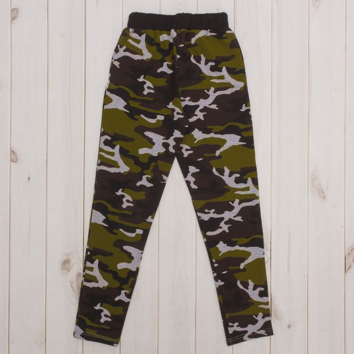 Брюки для мальчика "Хищники", рост 122 см (62), цвет камуфляж