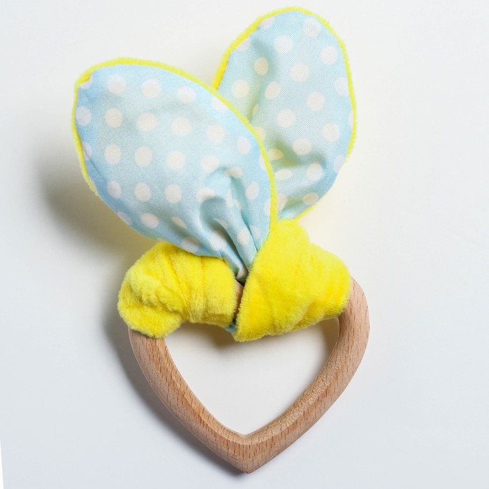 Развивающая игрушка-грызунок «Для маленьких джентльменов», форма сердце