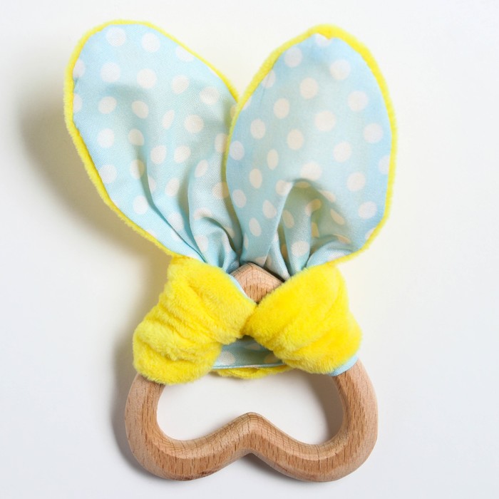 Развивающая игрушка-грызунок «Для маленьких джентльменов», форма сердце