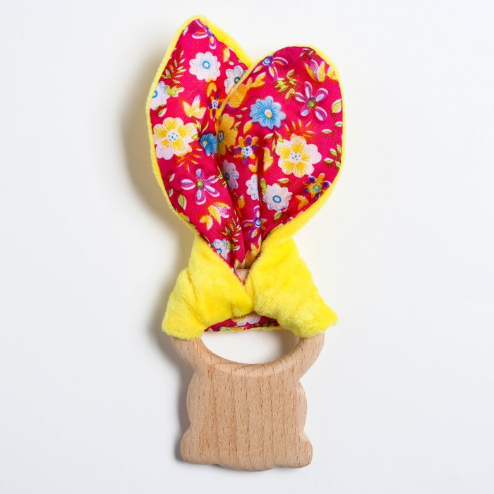 Развивающая игрушка-грызунок «Для маленьких принцесс», форма мишка