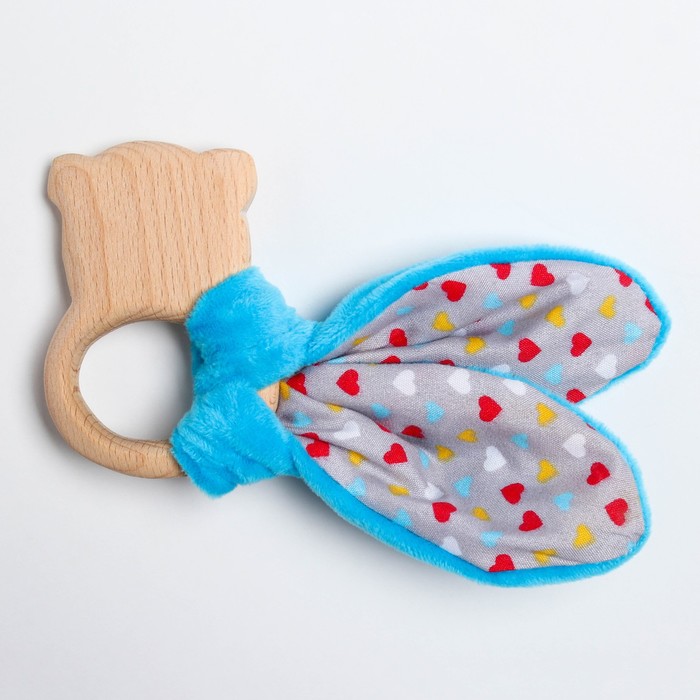 Развивающая игрушка-грызунок «Для маленьких джентльменов», форма мишка