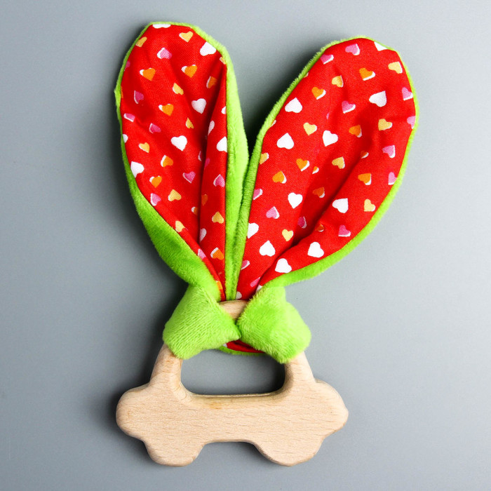 Развивающая игрушка-грызунок «Для маленьких джентльменов», форма машинка