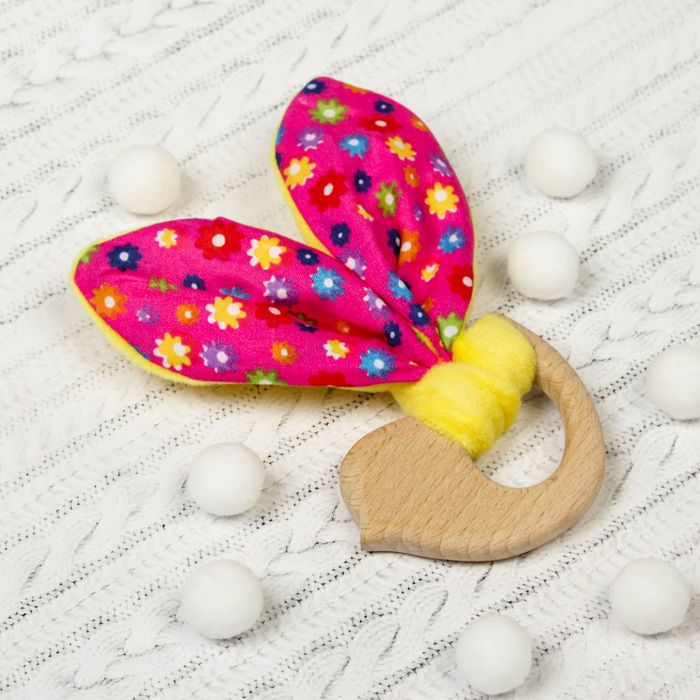 Развивающая игрушка-грызунок «Для маленьких принцесс», форма птичка