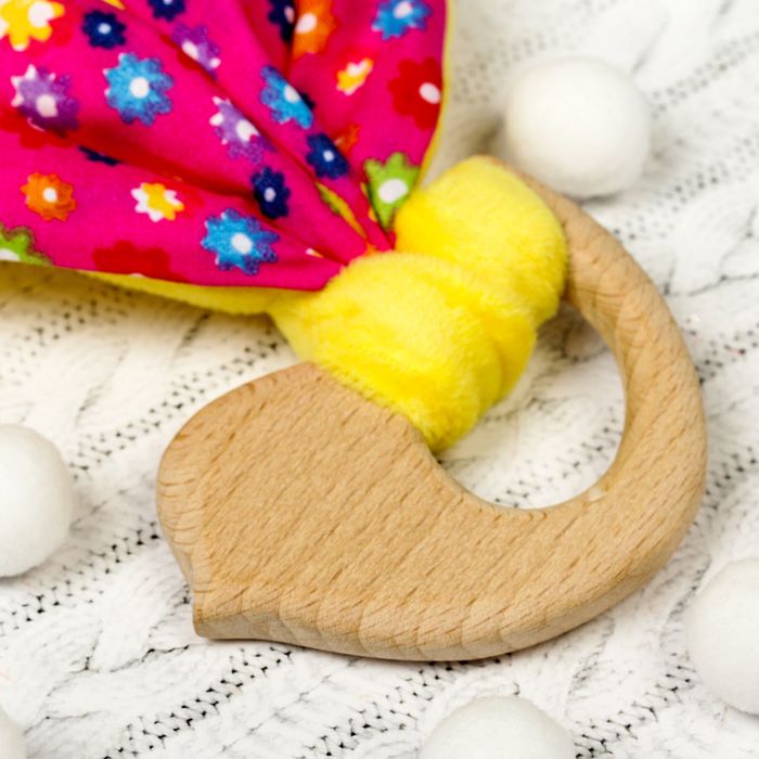 Развивающая игрушка-грызунок «Для маленьких принцесс», форма птичка