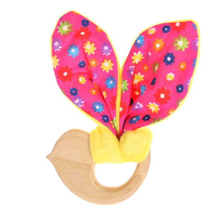 Развивающая игрушка-грызунок «Для маленьких принцесс», форма птичка