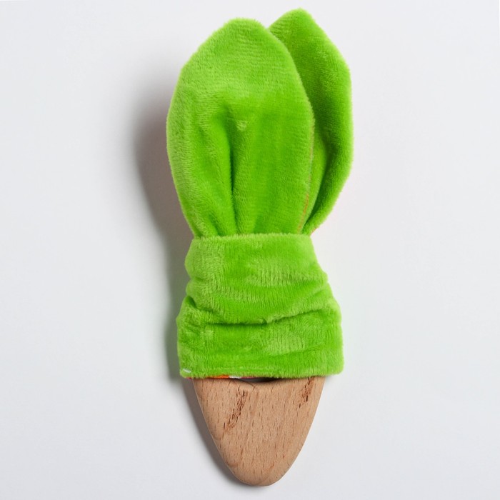 Развивающая игрушка-грызунок «Для маленьких принцесс», форма морковка