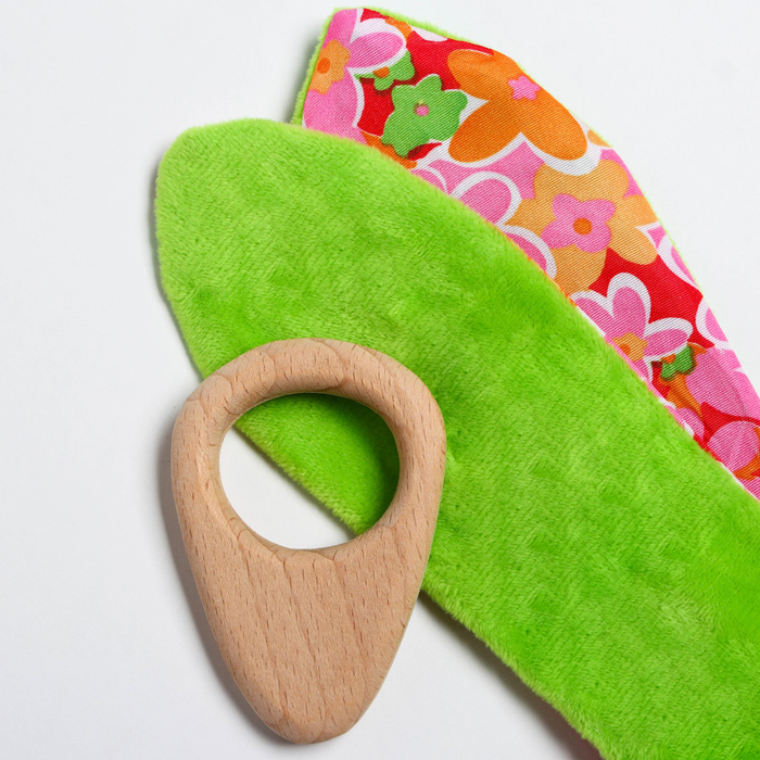 Развивающая игрушка-грызунок «Для маленьких принцесс», форма морковка