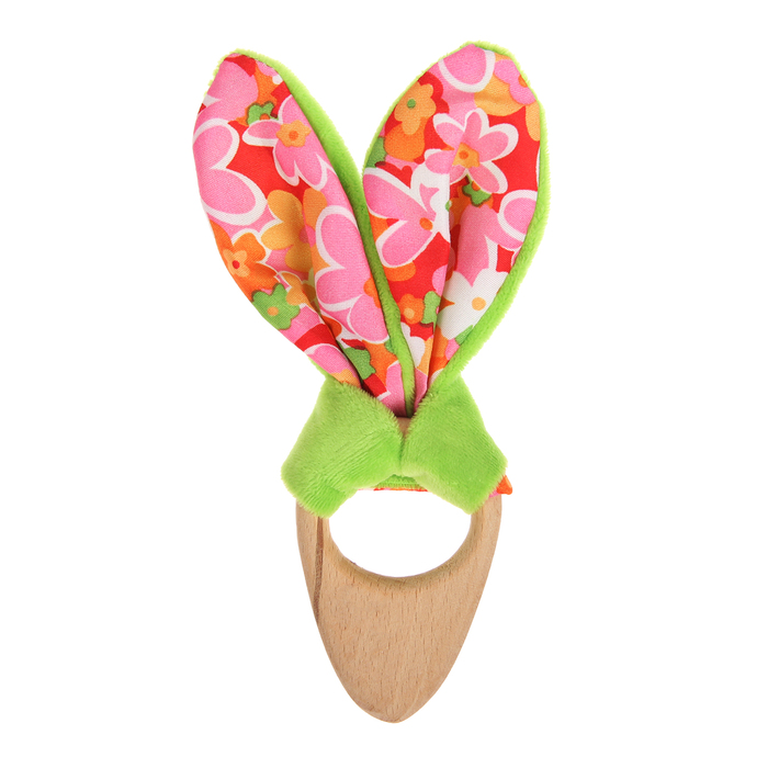 Развивающая игрушка-грызунок «Для маленьких принцесс», форма морковка