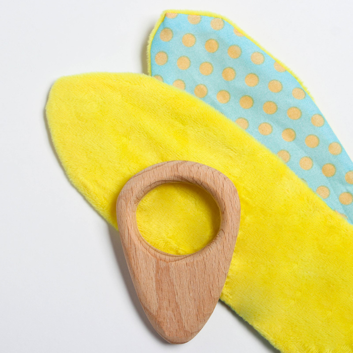 Развивающая игрушка-грызунок «Для малышей», форма морковка