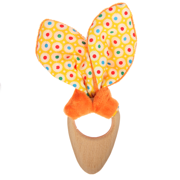 Развивающая игрушка-грызунок «Для малышей», форма морковка