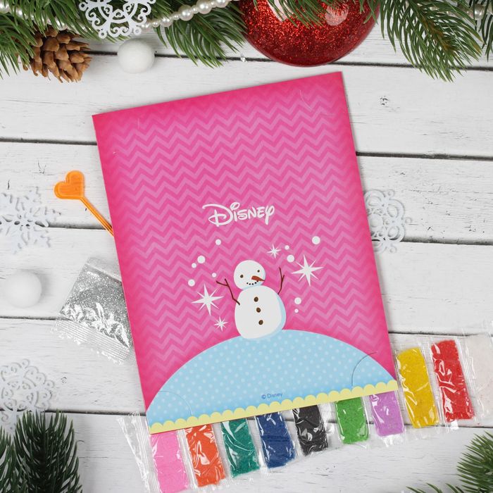 Фреска-открытка "С Новым годом!" Коты аристократы + 9 цветов песка по 2 гр, блестки 2 гр,