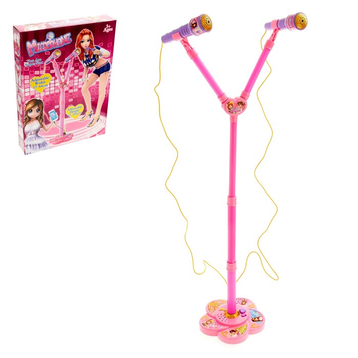 Микрофон "Дуэт", на стойке, usb, световые и звуковые эффекты