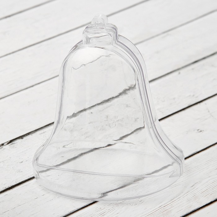 Заготовка - подвеска, раздельные части "Колокольчик", размер собранного 6,5*8,7*8,5 см