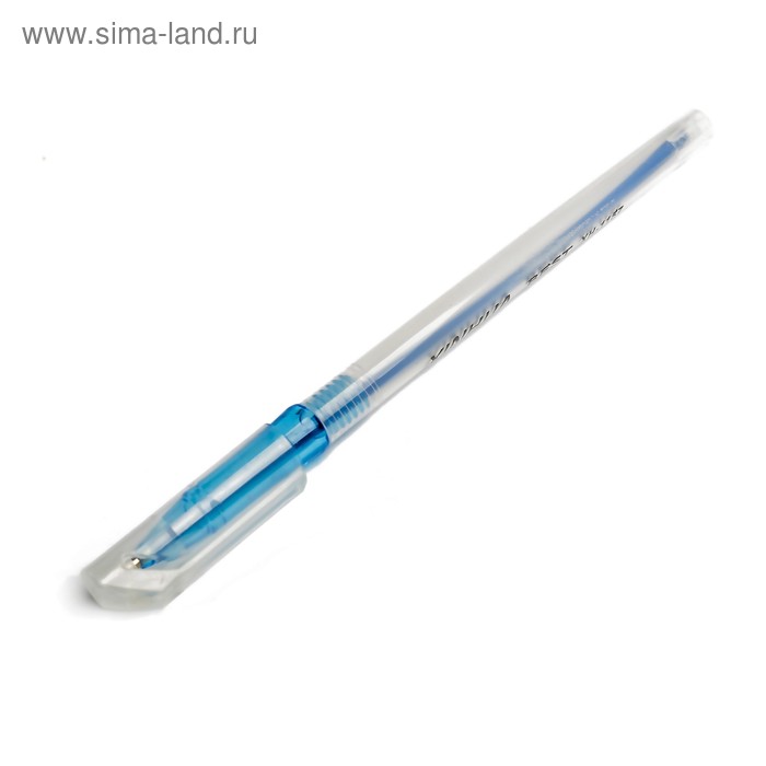 

Ручка шариковая, 0.5 мм, стержень синий, корпус прозрачный