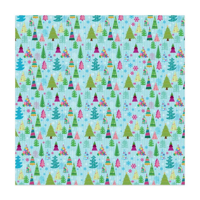 Бумага для скрапбукинга «Зимняя бирюза», 30,5 × 30,5 см 180 гр/м