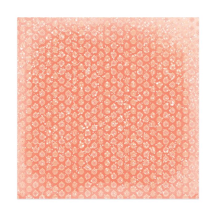 Бумага для скрапбукинга «Игрушки на елочку», 30,5 × 30,5 см