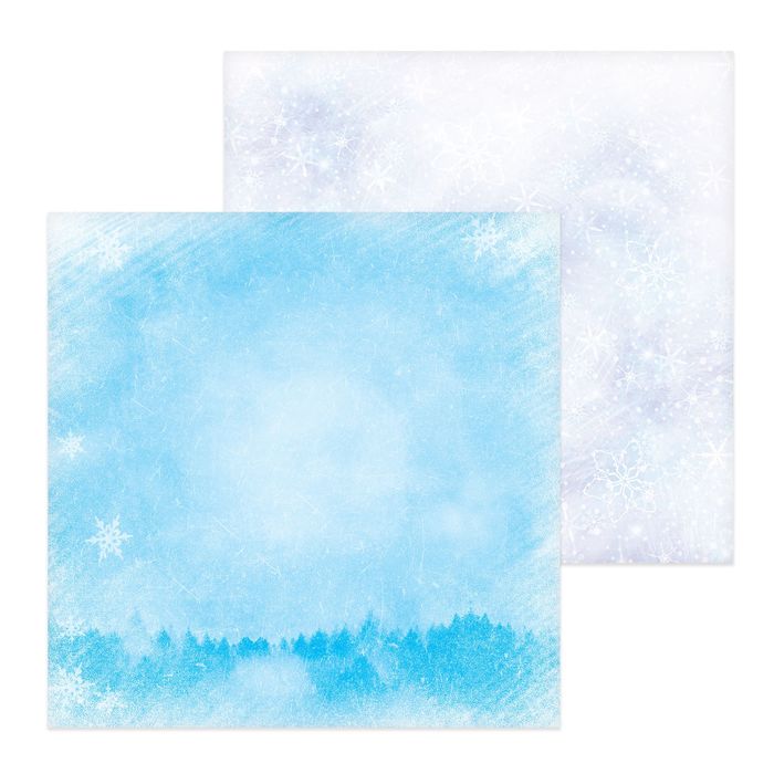 Бумага для скрапбукинга «Снежный лес», 30,5 × 30,5 см