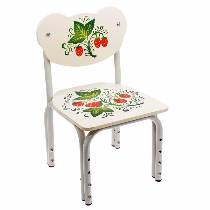 Детский стульчик "Кузя. Стандарт с росписью", регулируемый, разборный