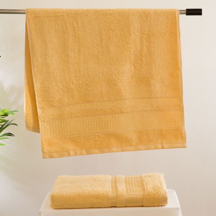 Полотенце TWO DOLPHINS махр. жаккард 50х90 HOTON бежевый хл.460г/м