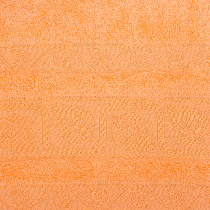 Полотенце TWO DOLPHINS махр. жаккард 70х140 YAPRAK светло-жёлтый хл.460г/м