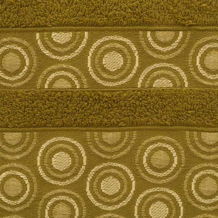 Полотенце TWO DOLPHINS махр. жаккард 70х140 TERASSA зелёный хл.460г/м