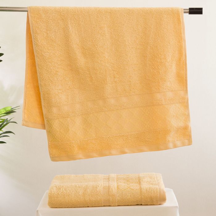 Полотенце TWO DOLPHINS махр. жаккард 50х90 VESTA бежевый хл.460г/м