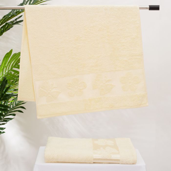 Полотенце DO&amp;CO Бамбук 50*90 MAY кремовый бамб.460г/м