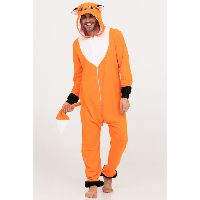 Комбинезон-кигуруми "Лиса", р-р 46-48 (М), рост 170-178 см
