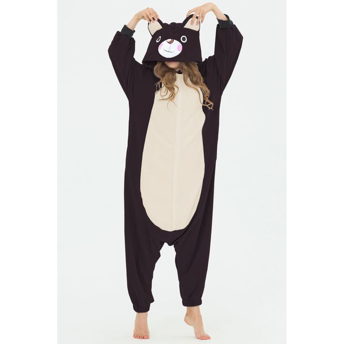 Комбинезон-кигуруми "Бурый мишка", р-р 46-48 (М), рост 170-178 см