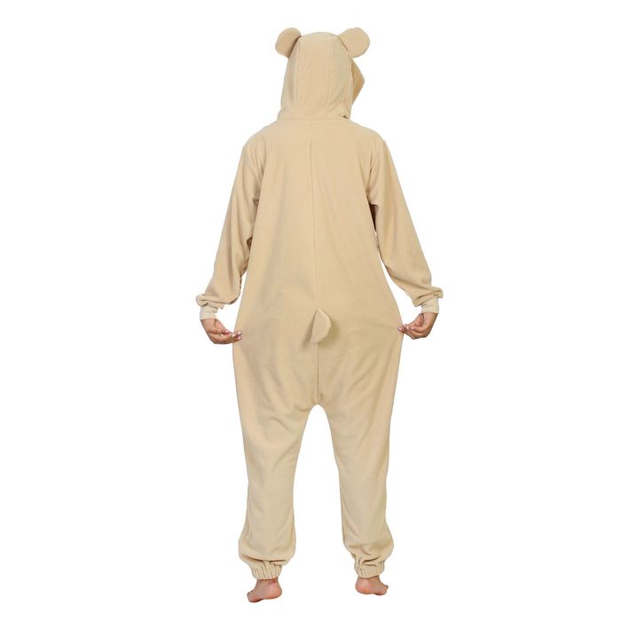 Комбинезон-кигуруми "Бежевый мишка", р-р 40-44 (XS), рост 158-166 см