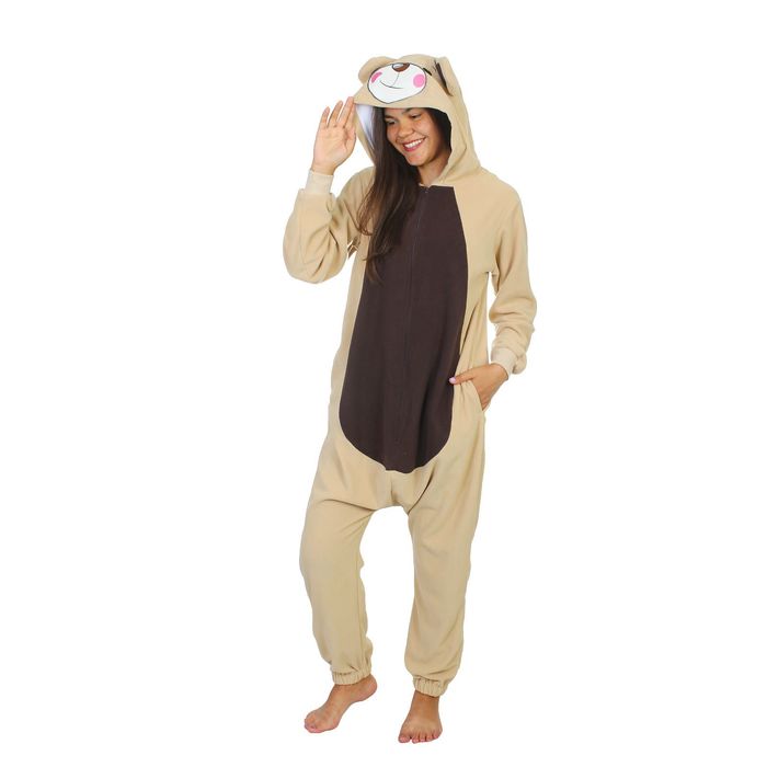Комбинезон-кигуруми "Бежевый мишка" (L), рост 176-184 см