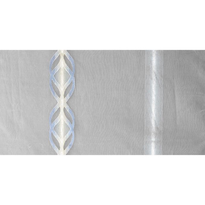 Тюль "Серебристые узоры", 300x275 см, п/э