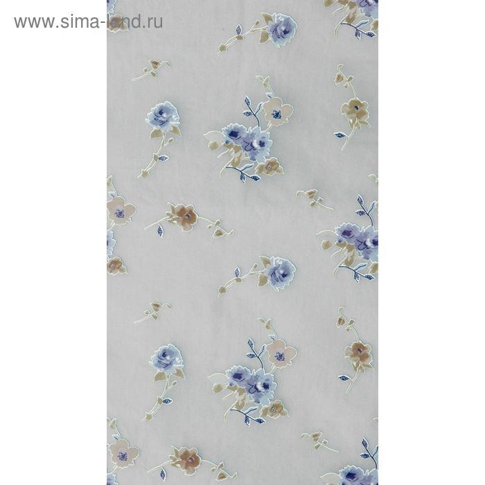 

Тюль «Синие цветы», размер 300 x 275 см