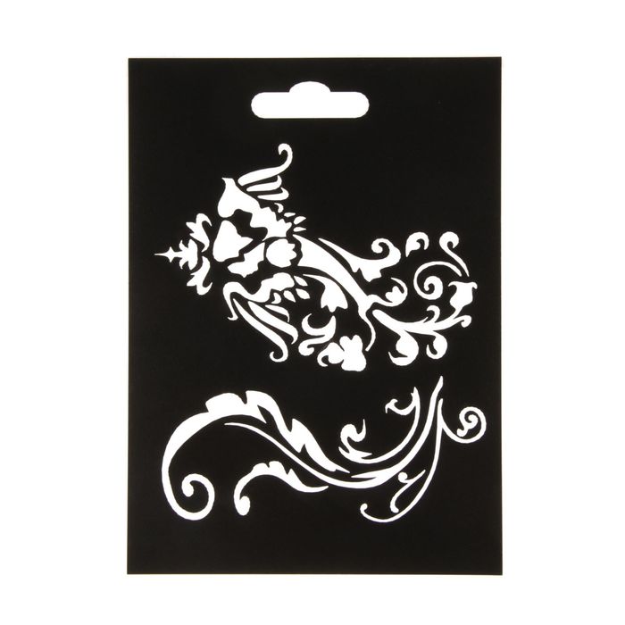 Трафарет пластик "Винтаж" 21х15 см