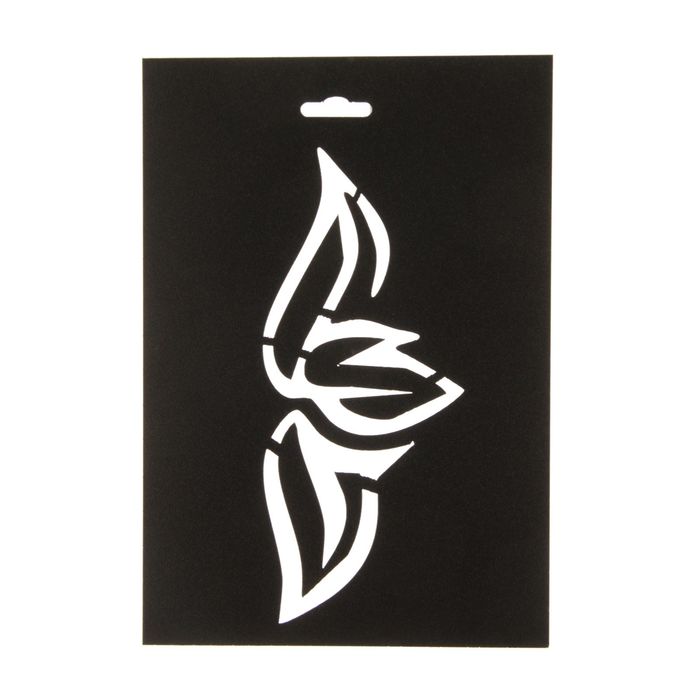 Трафарет пластик "Цветочный орнамент №8" 10х15 см