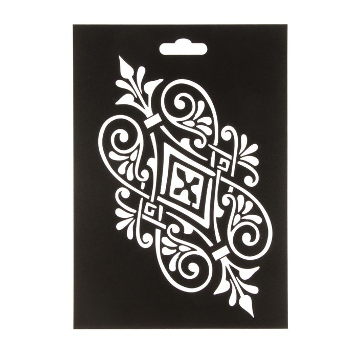 Трафарет пластик "Фигурная решетка" 21х15 см