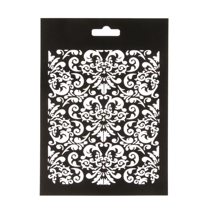 Трафарет пластик "Винтажные обои" 20х14,5 см