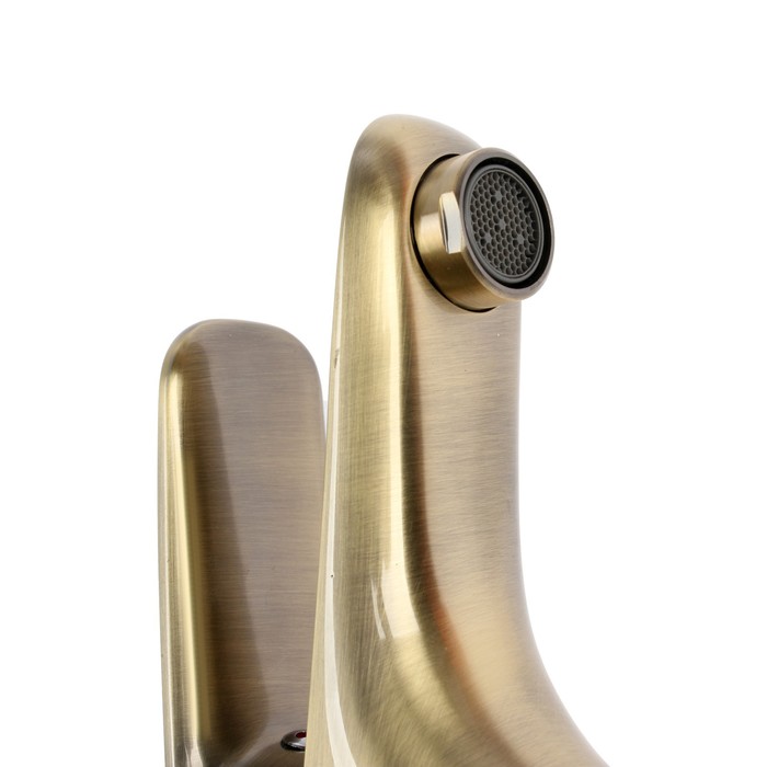 Смеситель для раковины Accoona A9016C, однорычажный, латунь, цвет бронза