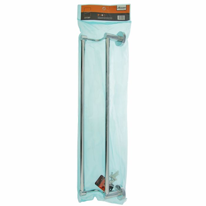 Держатель для полотенец Accoona A11307, двойной, 60 см, хром