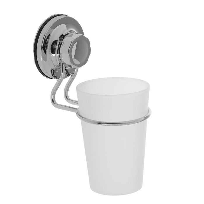 Держатель для зубных щеток Accoona A11403, настенный, на вакуумной присоске, хром