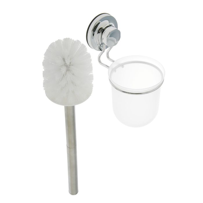 Ерш для унитаза Accoona A11411, настенный, на вакуумной присоске, хром