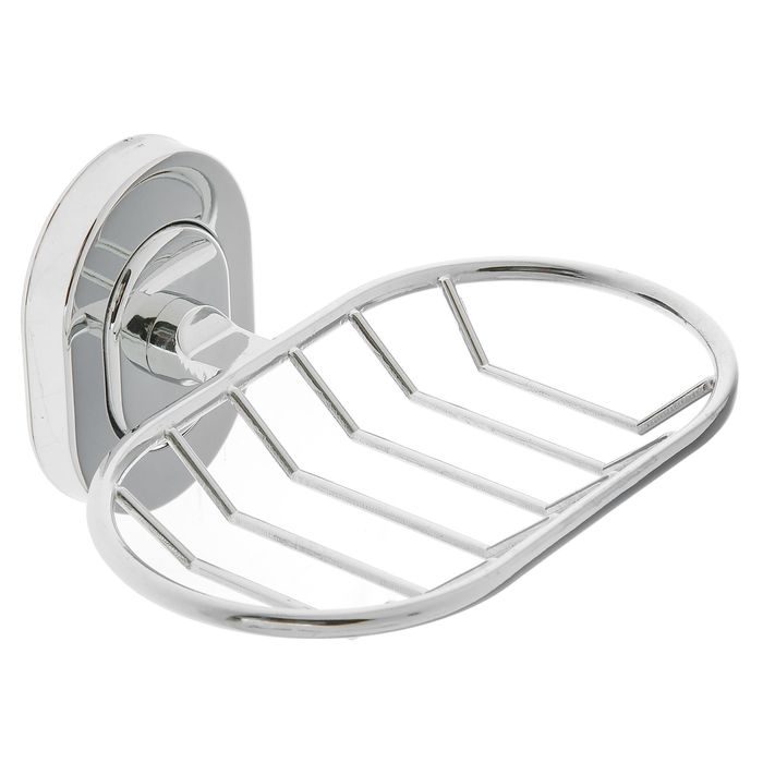 Мыльница настенная Accoona A11502-1, решетка, хром