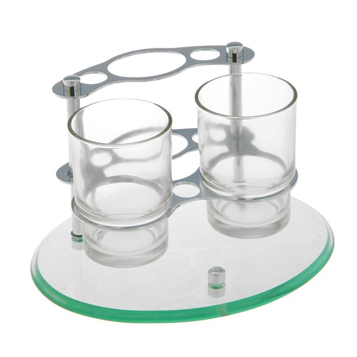 Держатель для зубных щеток Accoona A105, настольный, 2 стакана