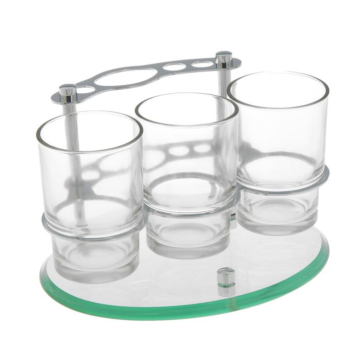 Держатель для зубных щеток Accoona A106, настольный, 3 стакана