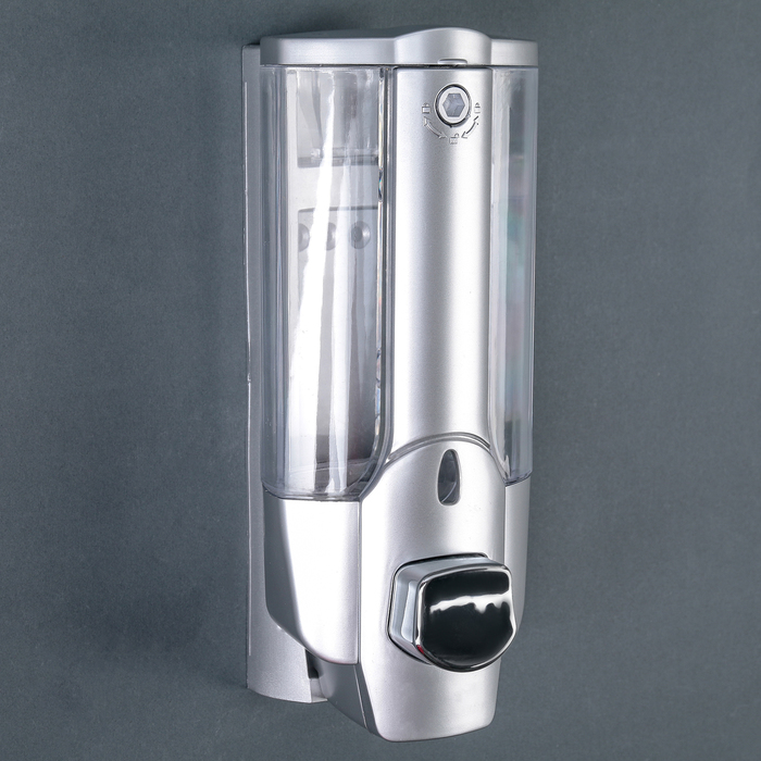 Дозатор для жидкого мыла Accoona A183, настенный, 350 мл, пластик, цвет серый