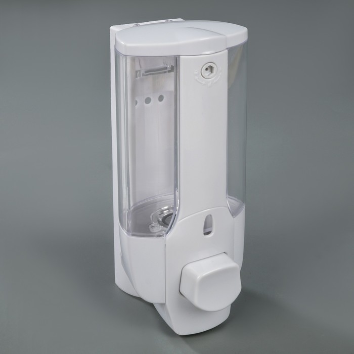 Дозатор для жидкого мыла Accoona A184, настенный, 350 мл, пластик, цвет белый