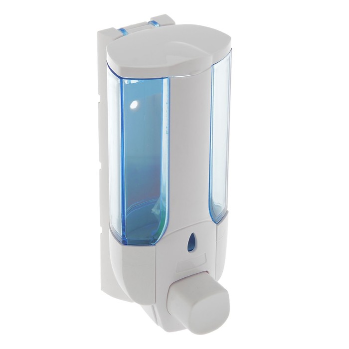 Дозатор для жидкого мыла Accoona A184, настенный, 350 мл, пластик, цвет белый