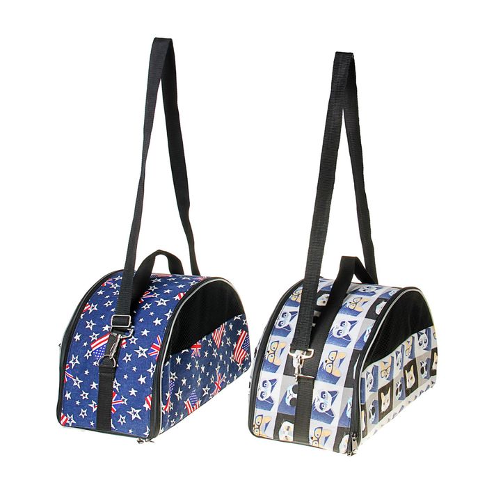 Сумка-переноска с жестким каркасом, 40 х 24 х 22 см, микс расцветок